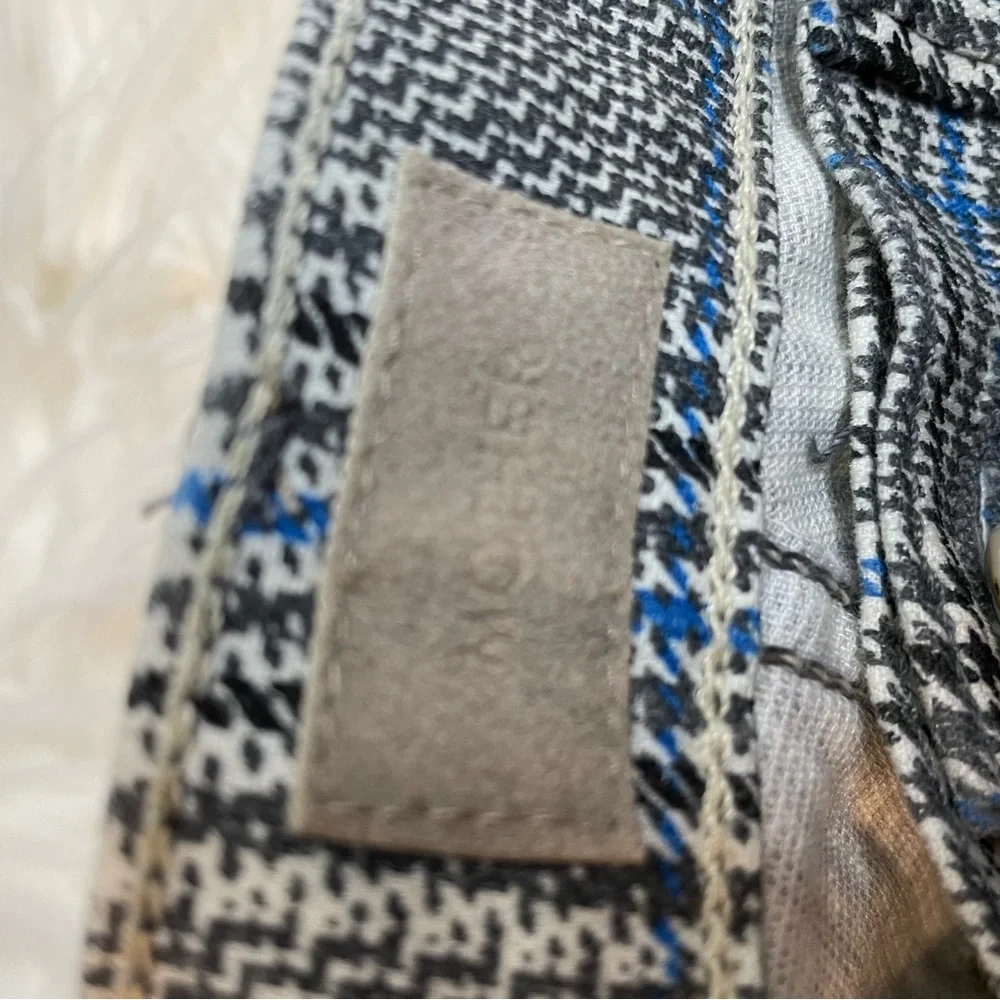 MOTHER Insider Plaid Crop Pants 28 - Picture 10 of 12